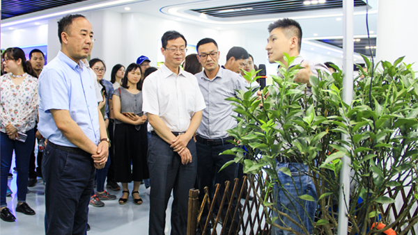 謝主任一行參觀茄子视频污免费观看展廳 謝主任一行參觀茄子视频污免费观看展廳